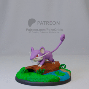 Pokémon - 19 - Rattata  - Poke Crisis Miniatures - 35mm