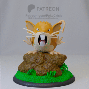 Pokémon - 20 - Raticate  - Poke Crisis Miniatures - 35mm