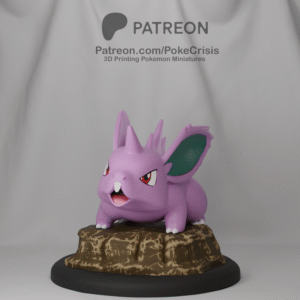 Pokémon - 32 - Nidoran♂  - Poke Crisis Miniatures - 35mm