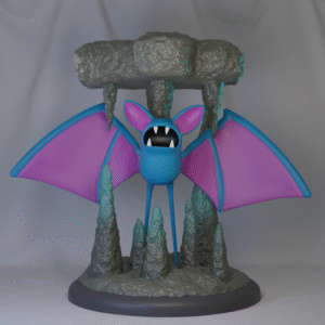 Pokémon - 41 - Zubat  - Poke Crisis Miniatures - 35mm