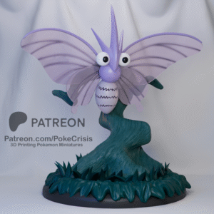 Pokémon - 49 - Venomoth  - Poke Crisis Miniatures - 35mm