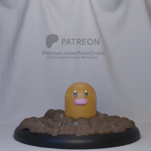 Pokémon - 50 - Diglett  - Poke Crisis Miniatures - 35mm