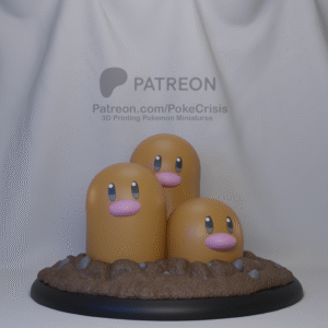 Pokémon - 51 - Dugtrio  - Poke Crisis Miniatures - 35mm