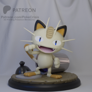 Pokémon - 52 - Meowth  - Poke Crisis Miniatures - 35mm