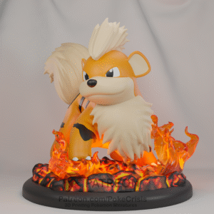 Pokémon - 58 - Growlithe  - Poke Crisis Miniatures - 35mm