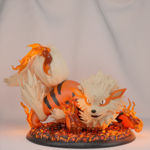 Pokémon - 59 - Arcanine  - Poke Crisis Miniatures - 35mm