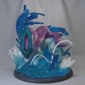 Pokémon - #0245 - Suicune - Poke Crisis Miniatures - 35mm