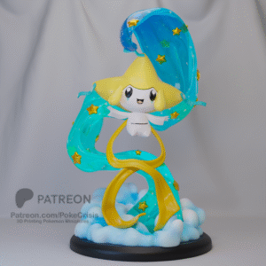 Miniatura colecionável do personagem Jirachi da linha Poke Crisis Miniatures.