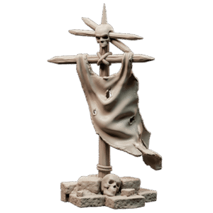 Miniatura RPG Objeto Flag Goblin Trouble