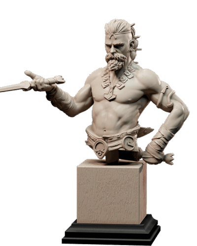 Unarmored_Duelist_Bust